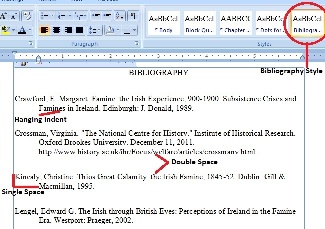 Dissertation double line spacing
